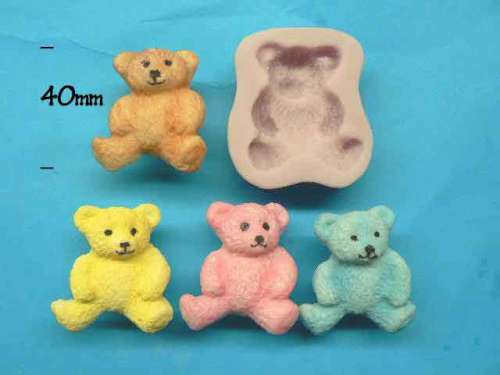 Teddy Bear Slicone Mould - Click Image to Close